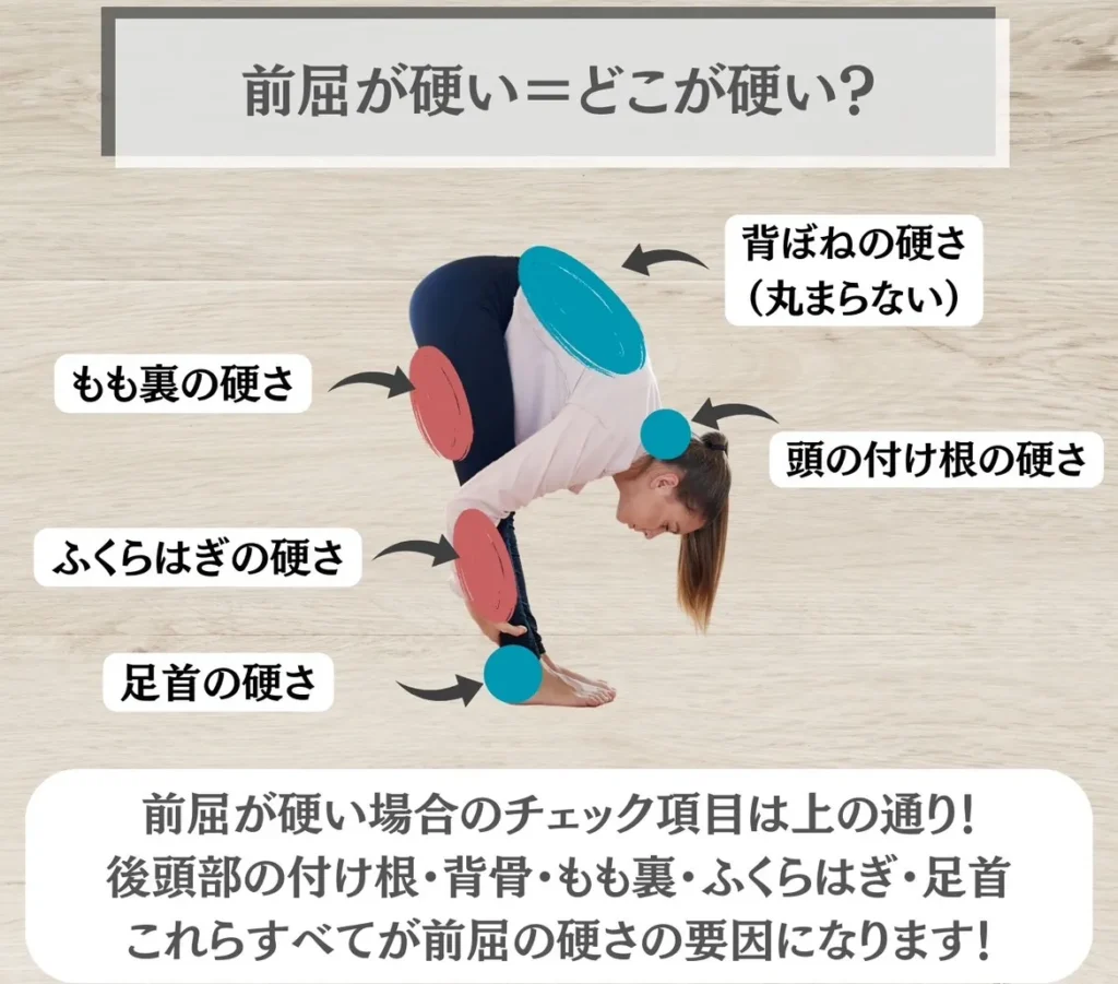 前屈が硬いということは？