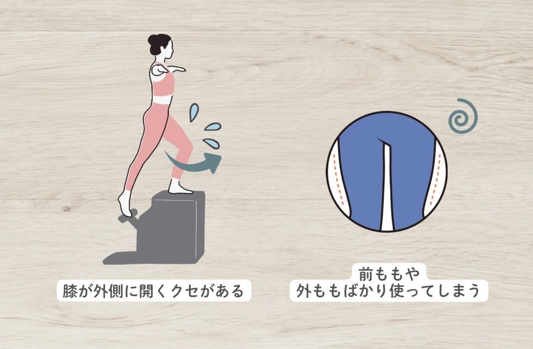 内転筋が使えていないサイン
