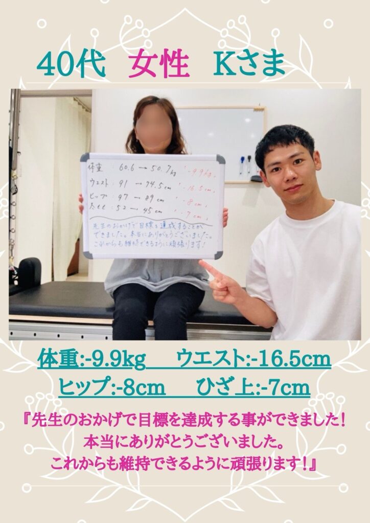 40代女性の9.9キロダイエット