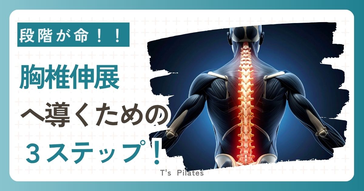 胸椎伸展の段階的エクササイズ