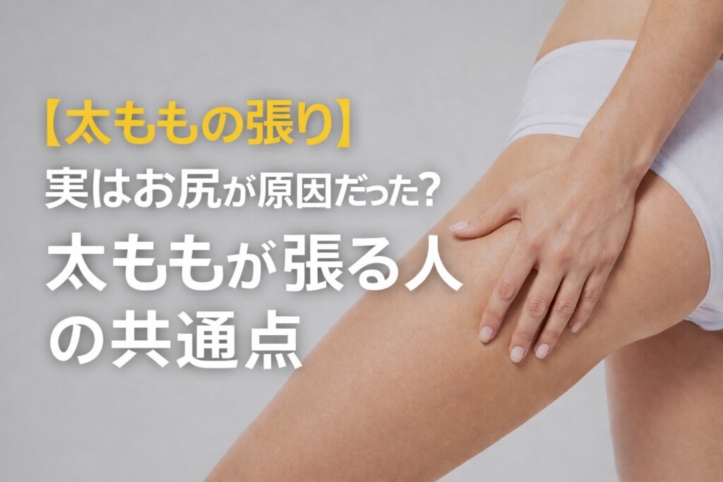 太ももの張りはおしりが原因だった！？