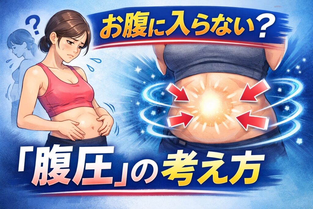 【お腹に入らない？】「腹圧」の考え方